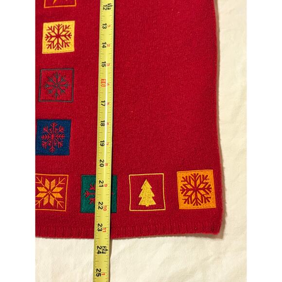 Robert Scott 100% Wool Sweater Vest Women’s Medium VTG Holiday Button Up EUC - Picture 7 of 8